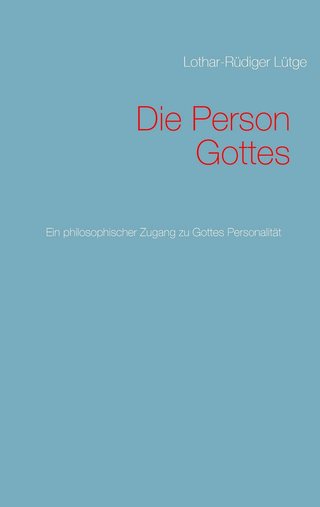 Cover: Die Person Gottes